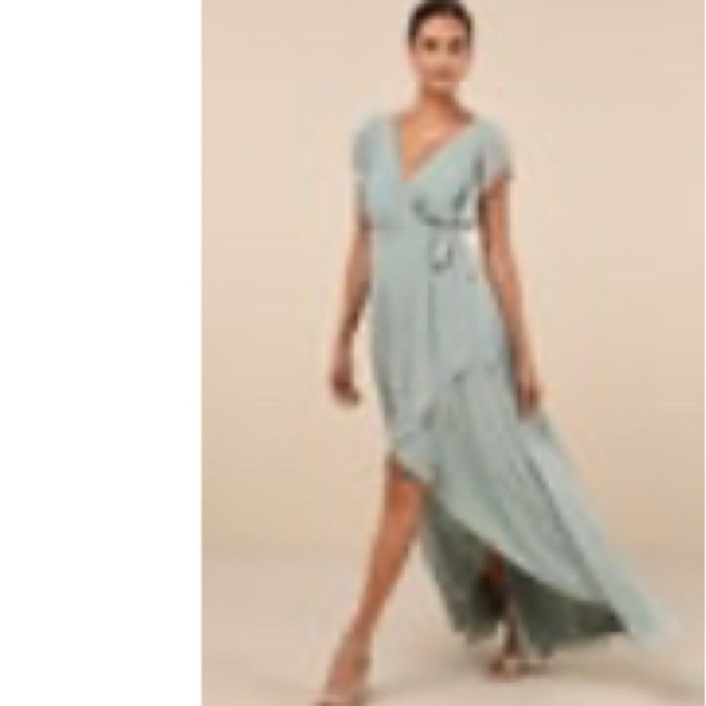 Elegant Sage green Maxi Dress size Large